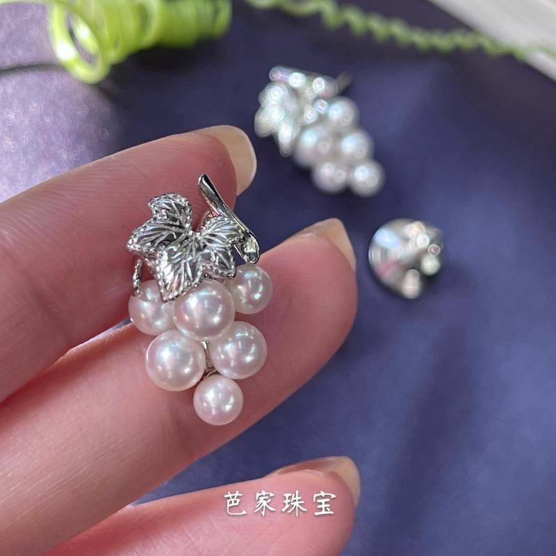アクセサリー　パール　ジュエリー Bajia Gao Ding Xiao Grape M ホーム同 スタイル アコヤ 海水 パール 925 シルバー ブローチ スペシャル ミキ モット｜SEIYUショップ