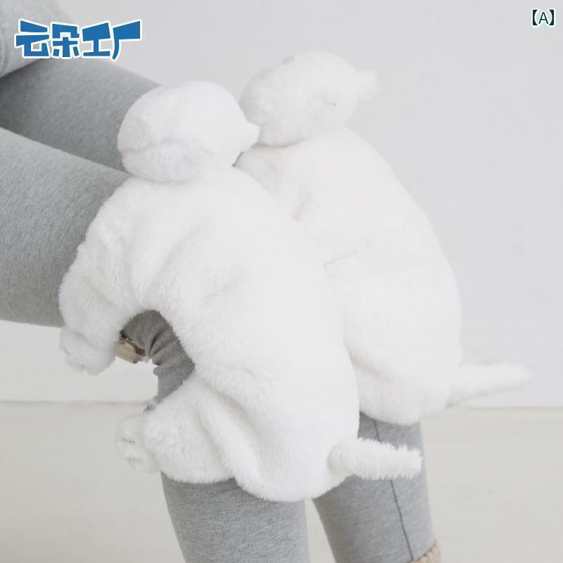 ソックス　サポート　カバー Yunduo Factory Hug プラッシュ ニーパッド 秋冬 サイクリング レギンス 厚手 かわいい レッグカバー 暖かい 防風 防寒