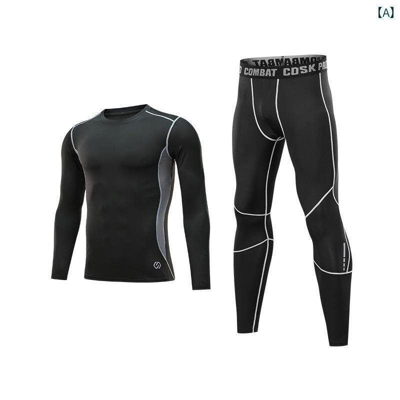 メンズ フィットネス タイト 秋冬 子供 バスケットボール タイツ トレーニング 服 男の子 スポーツ スーツ ベース 速乾 ランニング サッカーフィットネス