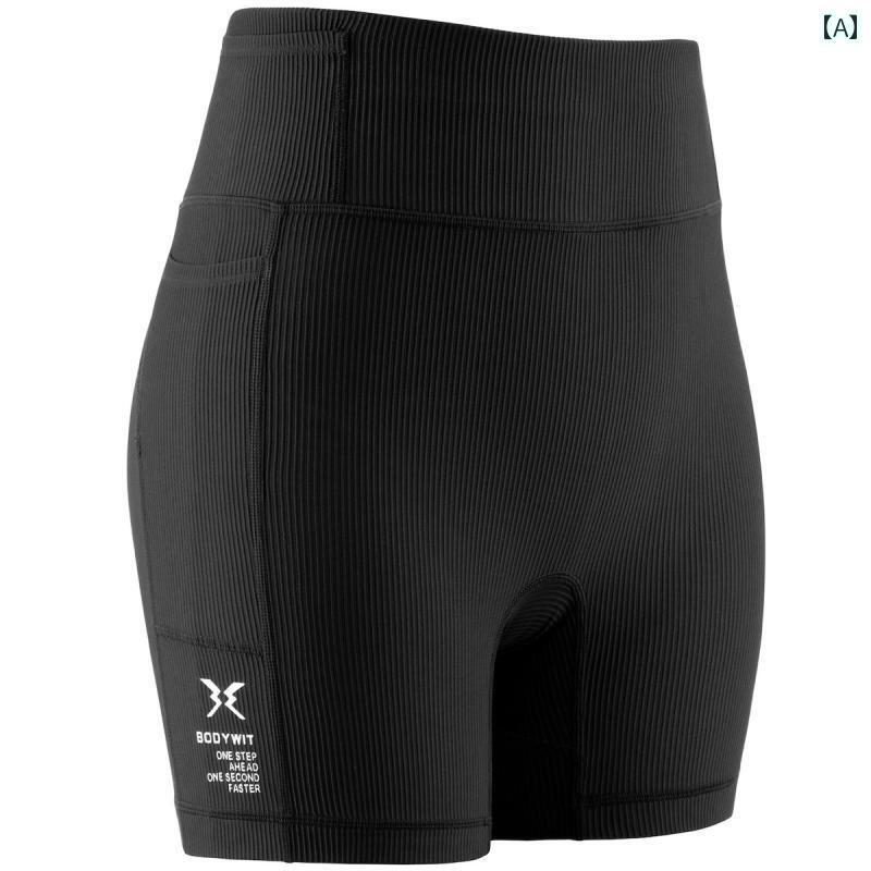 フィットネス パンツ タイト BODYWIT ボディ ウィズダム レディース ストライプ 七分丈 パンツ ミディアム コンプレッション タイツ 速乾 ヒップ アップ ウエスト マラソン|SEIYUショップ