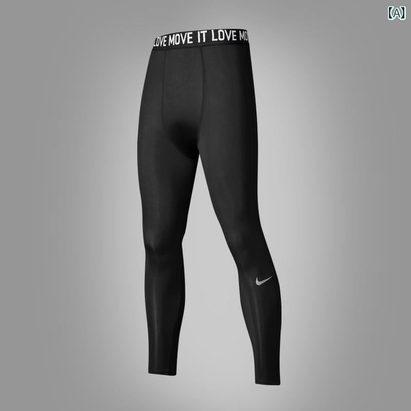 フィットネス　パンツ　タイト 男性用 タイツ スポーツ ランニング フィットネス トレーニング 速乾 コンプレッション高 弾性 バスケットボール フットボール 朝 ジョギング 春秋 ボトム パンツ