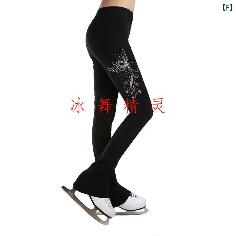 フィギュア　スケート　トレーニング DVWVB アイス ダンス エルフ フィギュア スケート トレーニング 服 裏起毛 厚手 裏起毛 子供 大人 ズボン D 13