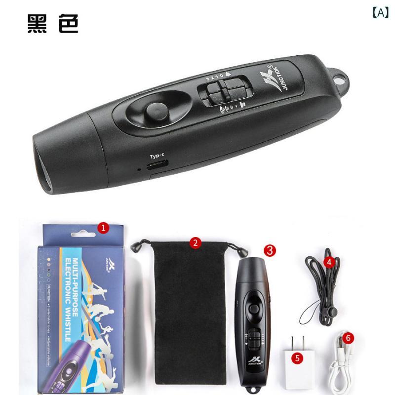 ホイッスル　審判　スポーツ 充電 式 3 トーン 電子 ホイッスル バスケットボール フットボール 審判 コーチ USB 式高 デシベル