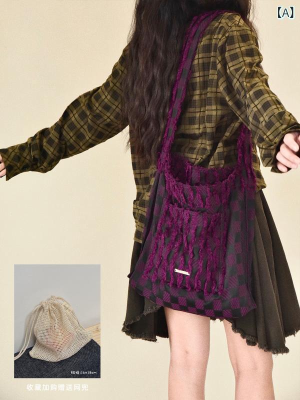 レディース 御徒面子 お手々 Haahua 帆布 御徒面子大電気容量 トート 心地よいショルダーバッグ 伝達人御徒面子 御前上等 パープル