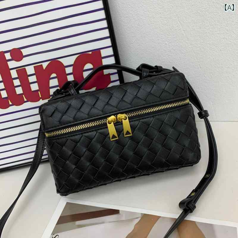 レディース　バッグ　ハンド BV DIVANI 編み込み ボックス バッグ カジュアル ファッション ハンドバッグ 革 ショルダー メッセンジャー ランチ レディースバッグ