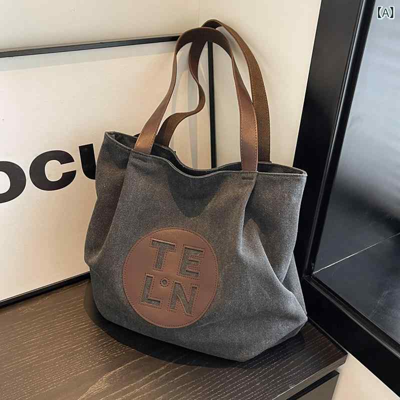 レディース　バッグ　ハンド 女性用 キャンバストートバッグ 大容量 丈夫な ジッパー ハンドバッグ 通勤用の おしゃれな レディース 高級 バッグ
