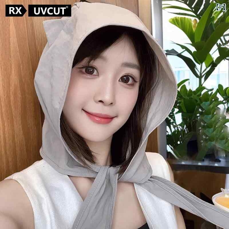 ターバン　帽子　スカーフ RX UVCUT小 悪魔 ストラップ 速乾 バイザー サンハット 薄型 耳 保護 スカーフ 猫 漁師 包 頭 帽子