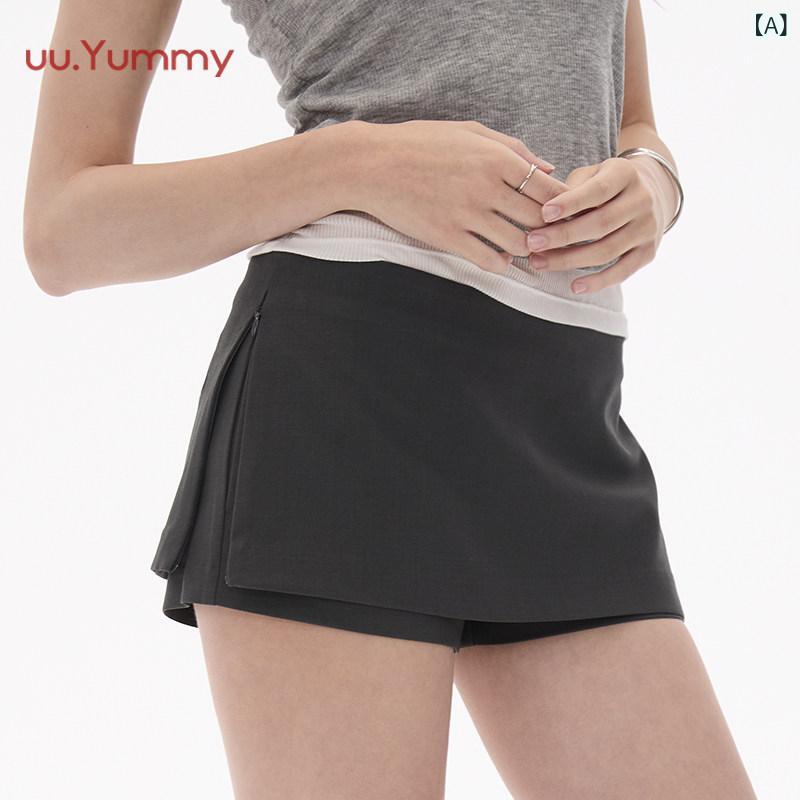レディース スコート 可愛らしい uuyummy 通い 置き目酉の方角 相応う 好いたらしい 背広 遊撃手 ミニ スコート ズボン下 2025 春夏