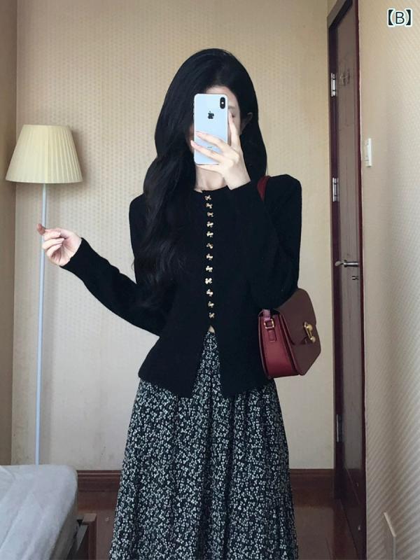 レディース　カジュアル　ファッション 春の 服装は 大きいサイズ 太い mm スリム 花柄の ドレスのが 優しく 年齢を 減らす ツーピース スーツ レディース 完全な セットです