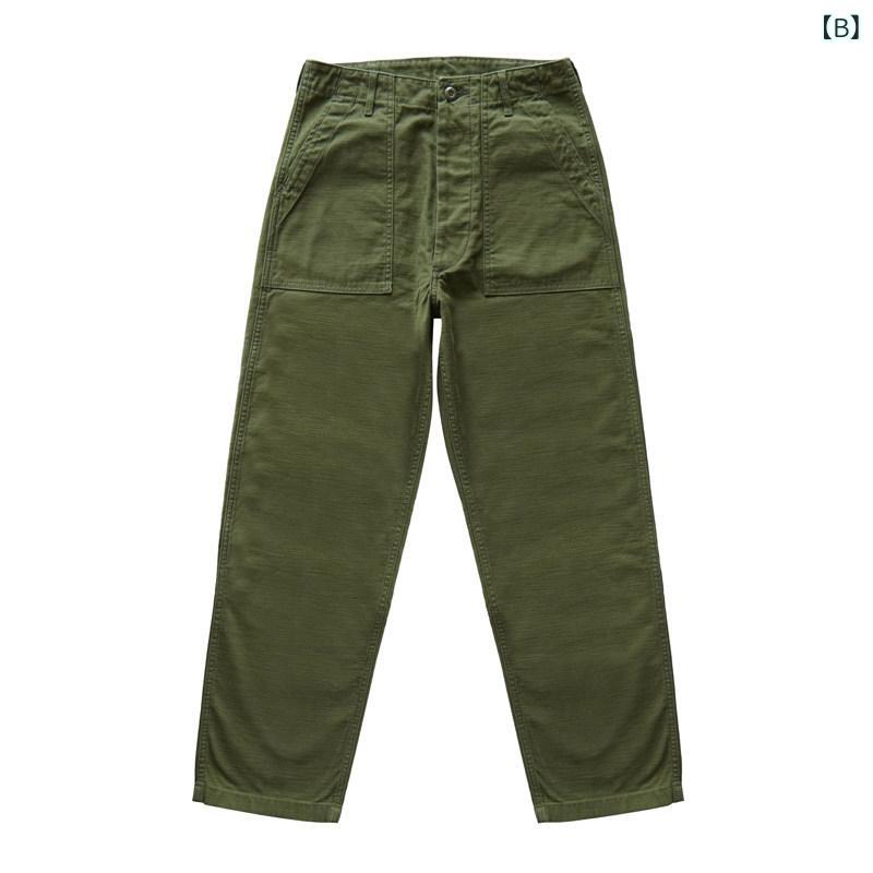 ストレート ジーンズ パンツ 湛 江 OG 107 厚手 レプリカ カジュアル パンツ 男性用 レトロ ヴィンテージ クラシック カーキ|SEIYUショップ