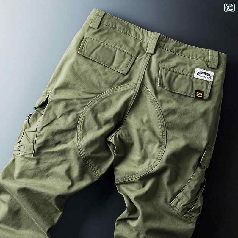 メンズ ズボン 心地好いズボン下 YEZOE 伸ばすこと 米軍 カーキ マルチ 衣嚢 メンズ 厚地の外套 櫂 引っ切り無い 心地好い ズボン下 2024 秋冬