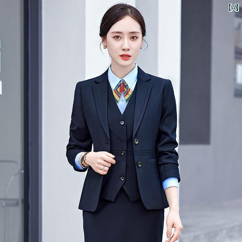作業服　ワークウェア　ユニセックス 郵便 作業着 新型 スーツ シャツ 局 貯金 銀行 ベスト 紺 ジャケット 秋冬 4,721円