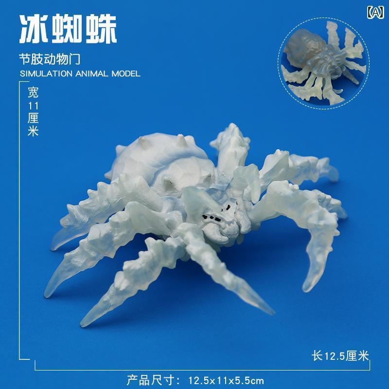 おもちゃ　動物　フィギュア リン チャンモは 模擬 昆虫の おもちゃで 遊ぶ アイス スパイダー 魔法の 世界の 神話の 動物 モンスター 子供への ギフト