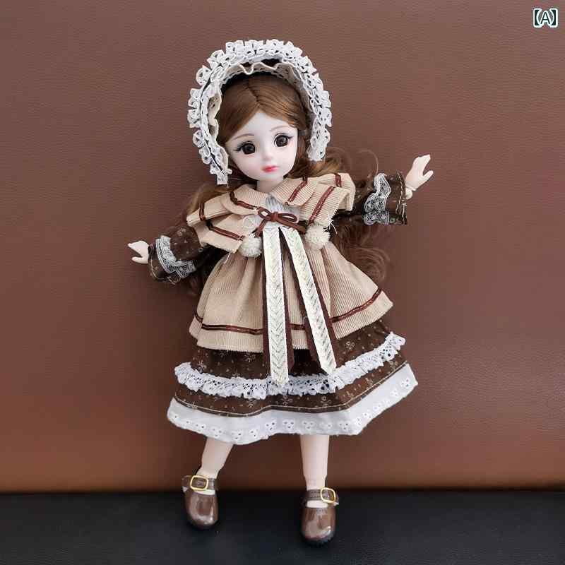 人形　おもちゃ　かわいい 人形 おもちゃ 女の子 ロリータドレス アップ プリンセス 関節 可動 ソリッド BJD 子供の 誕生日 プレゼント