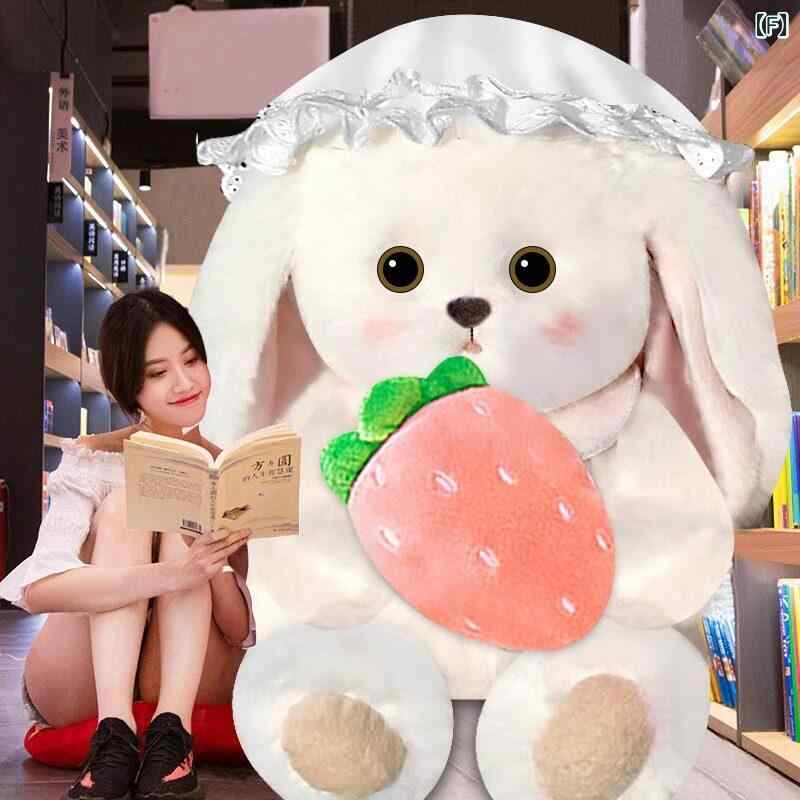ぬいぐるみ　人形　おもちゃ　 ウサギの 人形 ぬいぐるみ 女の子 枕 布 睡眠 ベッド ガールフレンド 女性 誕生日 プレゼント