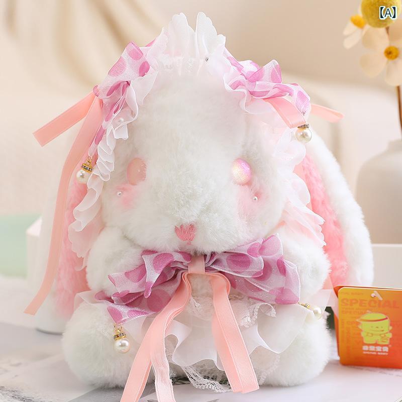 ぬいぐるみ あやつり人形 手あそび  の ロリータ 家兎 あやつり人形 Loita バニー ぬいぐるみ ちびっ子 お嬢さん 生まれ落ちる日 差し上げ物