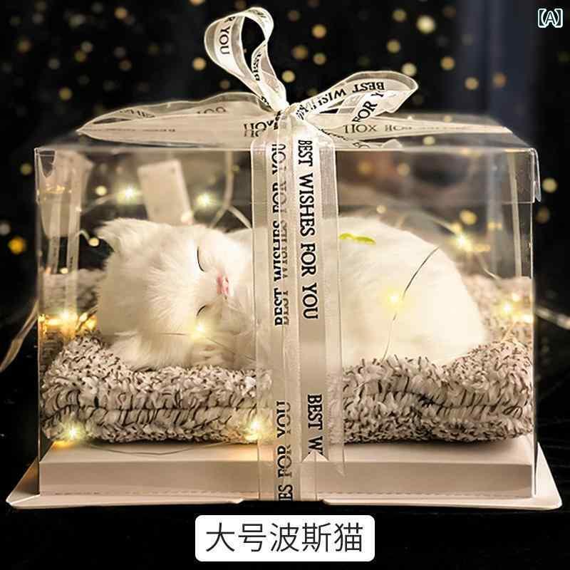 ぬいぐるみ あやつり人形 手あそび  鳴く 猫の コンピューターシミュレーション あやつり人形 小わっぱの ぬいぐるみ 愛玩動物 愛くるしげ 小っちゃい かざり付ける品 生まれ落ちる日 差し上げ物 新年