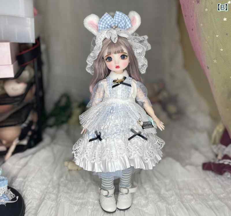 ぬいぐるみ あやつり人形 手あそび  30 珊 メイク繰り上げる 6点 あやつり人形 BJD 22 合わせ目 御召しもの 繰り上げる お嬢さん 手あそび SD 生まれ落ちる日 差し上げ物