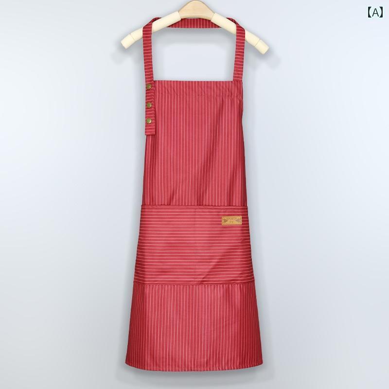 調理用　エプロン　料理 和風 MUJIE エプロン 女性用 夏用 家庭用 キッチン 防水 防 油 ケータリング 特殊 作業