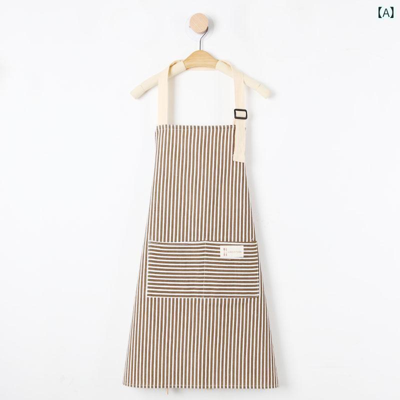 調理用　エプロン　料理 女性用 高級 エプロン 家庭の キッチンの 雰囲気 2025年の新 スタイル おしゃれな 作業着 ネットの 和風 コットンリネン 調理用 チョッキ