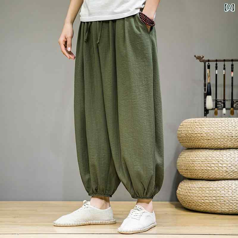 メンズ ストリート シャツ レギンス 付き メンズ 夏用 薄手 パンツ プラス 大きめ サイズメンズ 9 分速乾 冷感 ワイド レッグ