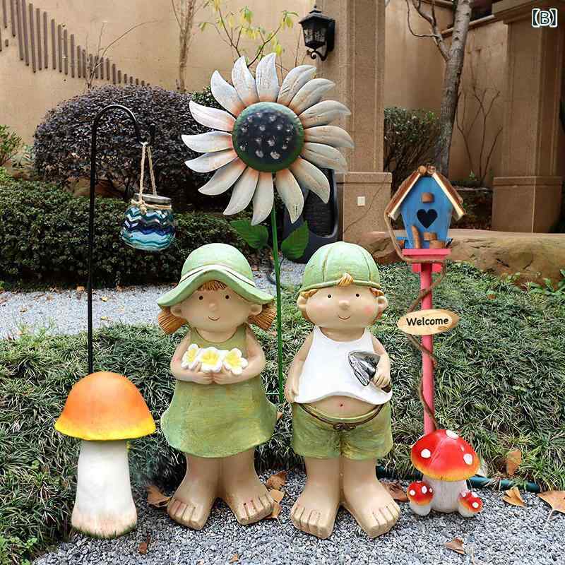 装飾　飾り　ディスプレイ ヴィラ ドールの 中庭の 庭の バルコニーの レイアウト 幼稚園の 造園 装飾 風景 スケッチ 屋外 ガーデニング 装飾品｜SEIYUショップ