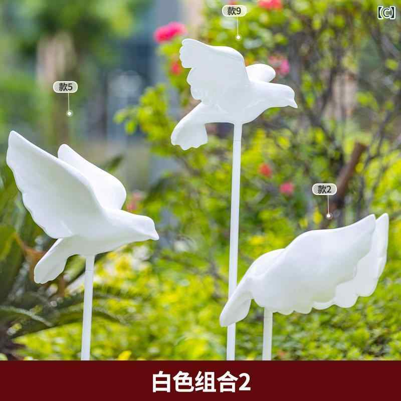 装飾　飾り　ディスプレイ 屋外の 庭の 中庭の 創造的な 抽象的な グラス ファイバーの 鳩の 彫刻の 装飾品の シミュレーションの 鳥の 動物の 装飾