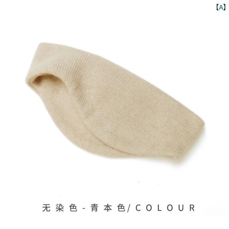 耳あて 防音 今めかしい 秋冬用 レディース 100 % カシミール イヤーマフ 生あたたかい 乗り馬用 頭顱 ダンス楽隊 防寒 額 保護すること 成人男性用 編み物