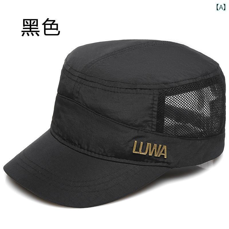 メンズ　帽子　キャップ Luwa 帽子 メンズ 夏 薄手 通気性 速乾 カジュアル 頭囲 フラット トップ 大きいサイズ メッシュ