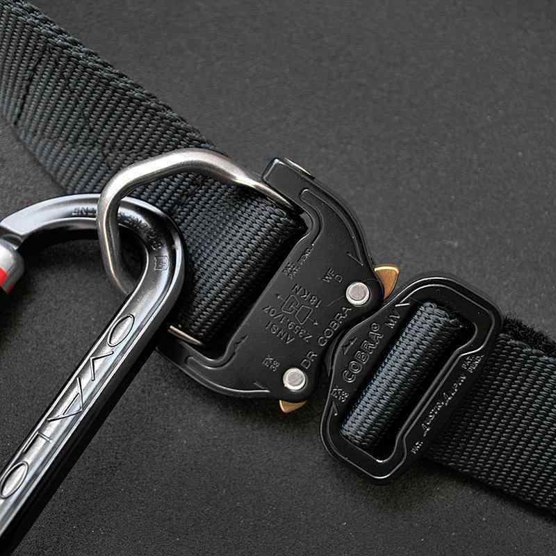 胴締め なめし革 メンズ オーストリア ルピン コブラ タクティカル 胴締め ミリタリー気違い 風変わり 軍事部隊 黒いこと フォーク ラペリング ナイロン肌付き ベルト・サスペンダー-メンズベルト-バッグ・小物・ブランド雑貨