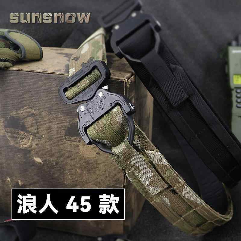 ベルト　レザー　メンズ 【 サンスノー】 浪人 戦術 戦士 ベルト 45 国産 / 品 バックル