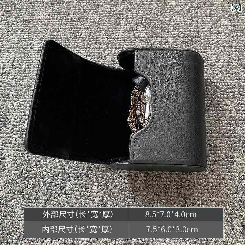 ケース　革　収納 革 収納袋 有線 ヘッドフォン 収納 ボックス データ ケーブル 整理 イン イヤー 耳 栓 抗 ストレス 牛革小