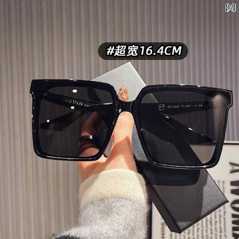 サングラス　おしゃれ　ゴーグル 顔の 大きい 男性向け スクエア型 ワイド 164 CM サングラス 大型 レンズ サンバイザー 付きの 女性向け カジュアルで シンプル ファッション