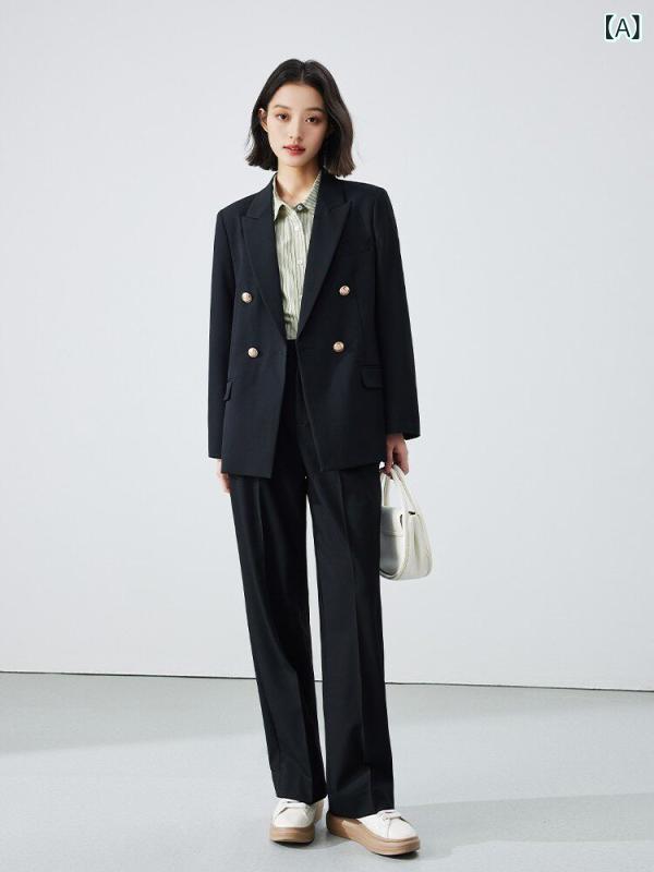 フォーマルスーツ ジャケット レディバードの 黒の スーツ（ 女性用、 夏用、 小さめ、 フォーマル、 薄手、 プロフェッショナル向け） 面接用 スーツ、 ジャケット