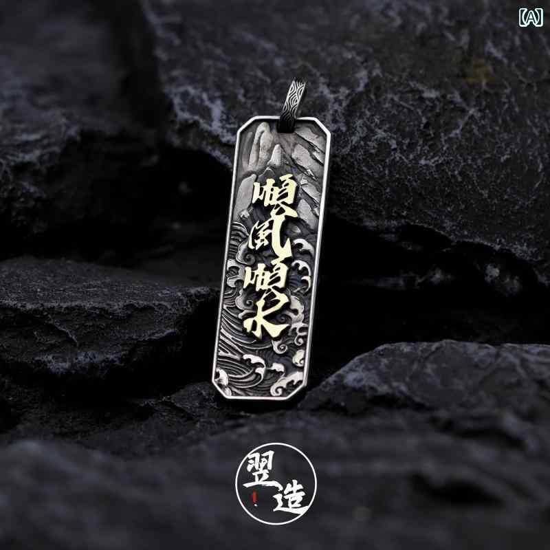 シャンデリヤ 首飾り 付属物 Yizao 順風満帆 s 925 はやりっ児 輪っか しろがね色 益荒男 シャンデリヤ 国家的 レトロ メンズ ドミノ 首飾り