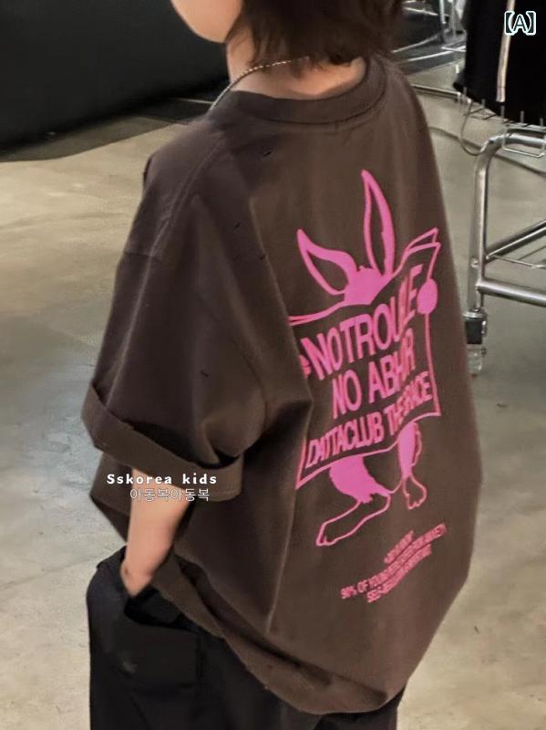 子供服　カジュアル　かわいい ボラ 韓国 子供服 男の子 ファッション 半袖 Tシャツ 2025 春夏 子供用 トップス