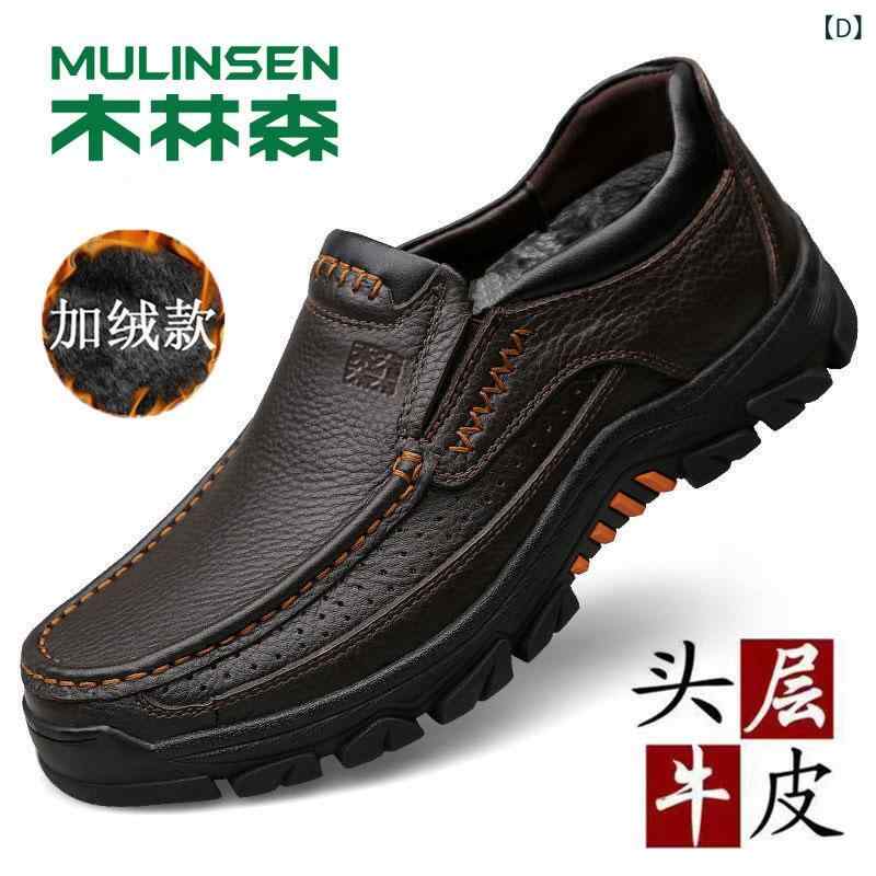 ビジネス 革靴 シューズメンズ Mulen メンズシューズ 夏用第一層 牛革 ビジネス カジュアル レザーシューズ メンズ ソフト ソール 厚底 サンダル 革 ダッド シューズ｜SEIYUショップ