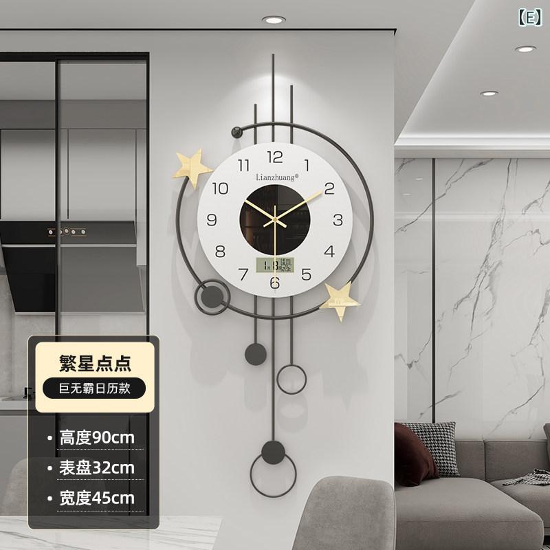 壁掛け 時計 おしゃれ 軽量で な モダンな リビング ルームの 壁 時計 2025 高級 レストラン パンチ フリー