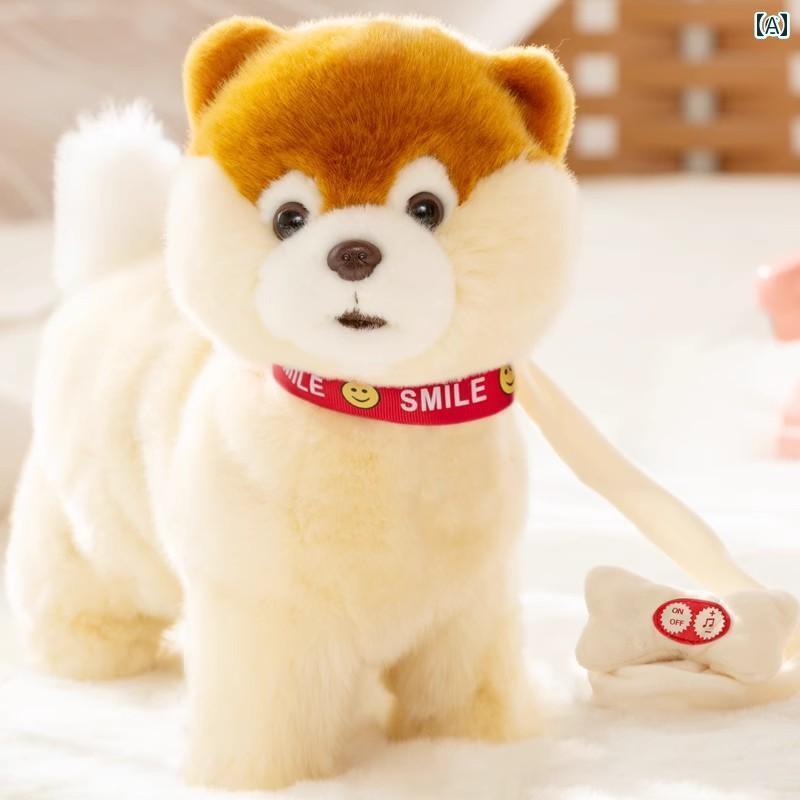 犬　ぬいぐるみ　おもちゃ 子供用 子犬 ぬいぐるみ 女の子 電動 シミュレーション ペット 人形 犬は 歩く ことが でき 吠える できます 男の子 12歳