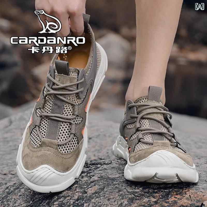 メンズ サンダル スリッパ イタリア製 Cardin Road サンダル メンズ 夏用 アウトドアウェア 大型 メッシュ 通気性 アウトドア 旅行 ビーチ シューズ｜SEIYUショップ