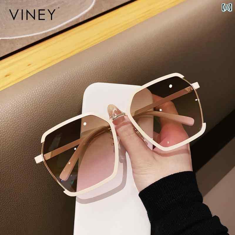 めがね 黒眼鏡 韓国 Viney 新型 黒眼鏡 2025 顔が 大きくて 薄っぺら 夏用 偏光 無地 眼鏡 紫外線 押しとどめる