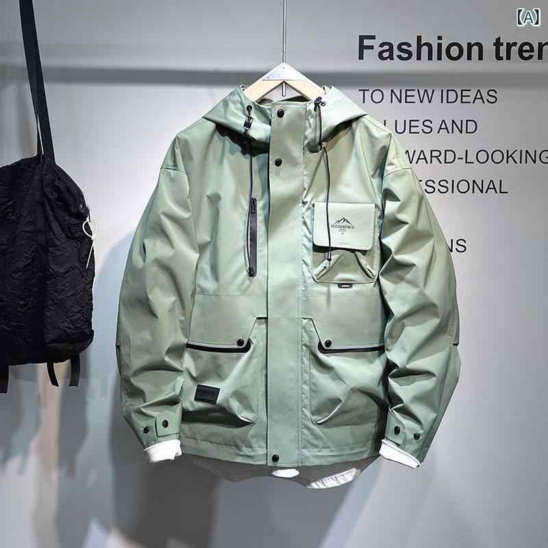 アウター　ジャケット　メンズ マウンテン 男性用 屋外 防水 ジャケット 2024 春のでの 作業着 フード付き｜SEIYUショップ