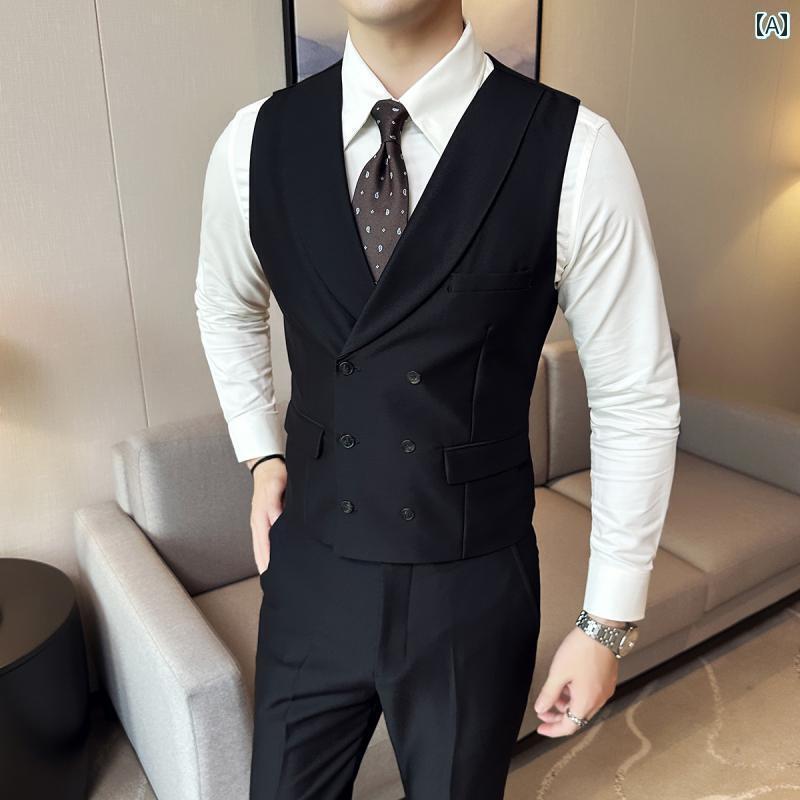 スーツ　ベスト　メンズ スーツ ベスト メンズ スリム 男前 ビジネス フォーマル 新郎 マンズ ユニティ 結婚式 兄弟