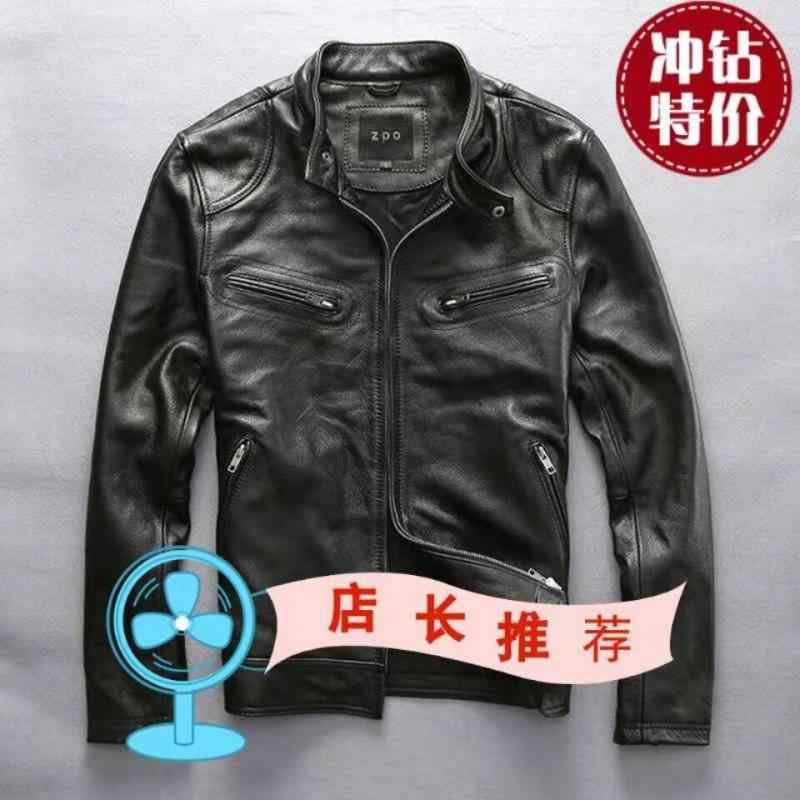 なめし革 上衣 今めかしい 閃光電球 尖んがり ドニーイェン 同じ モーターサイクルレザージャケット メンズ 革 なめし革上衣 か細い 韓国 薄っぺら 厚地の外套