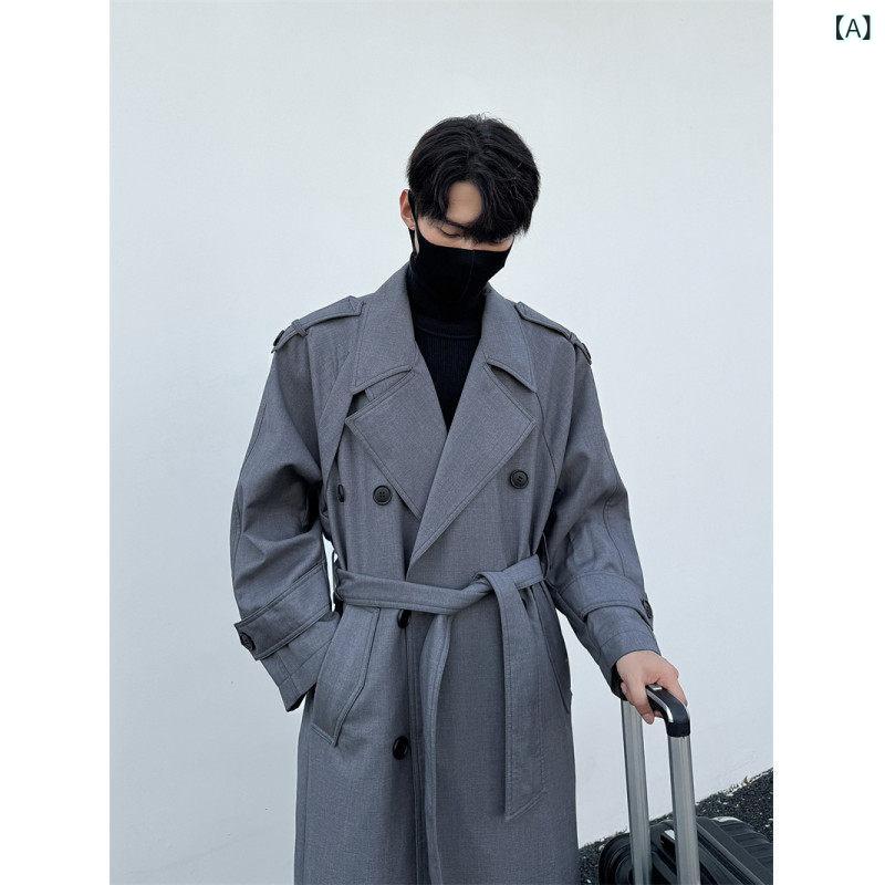 カーキ 厚地の外套 レディース 成人男性用 ダブル乳ぶさの な トレンチコート 韓国 真っただ中 丈の 御前上等 成年者 トップス Crusu 非戦闘員 厚地の外套 上衣