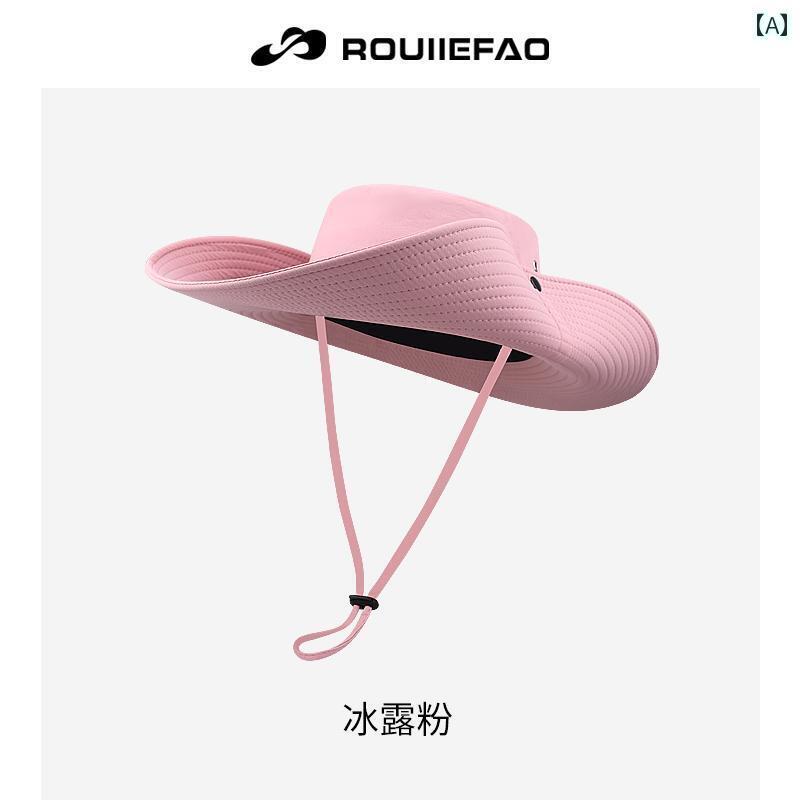 カウボーイ　レディース　帽子 ROUIIEFAO ウエスタン カウボーイハット レディース 夏の 太陽の 帽子 屋外 キャンプ ハイキング つば 広 日焼け防止