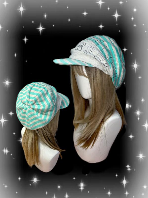 レディース 心地好い かぶり笠 Yozora Be Yourself 昔ながらの y 2 k 全能 熱っぽい 金剛石 縞模様 パイル大 頭 囲 八角形 旗がしら