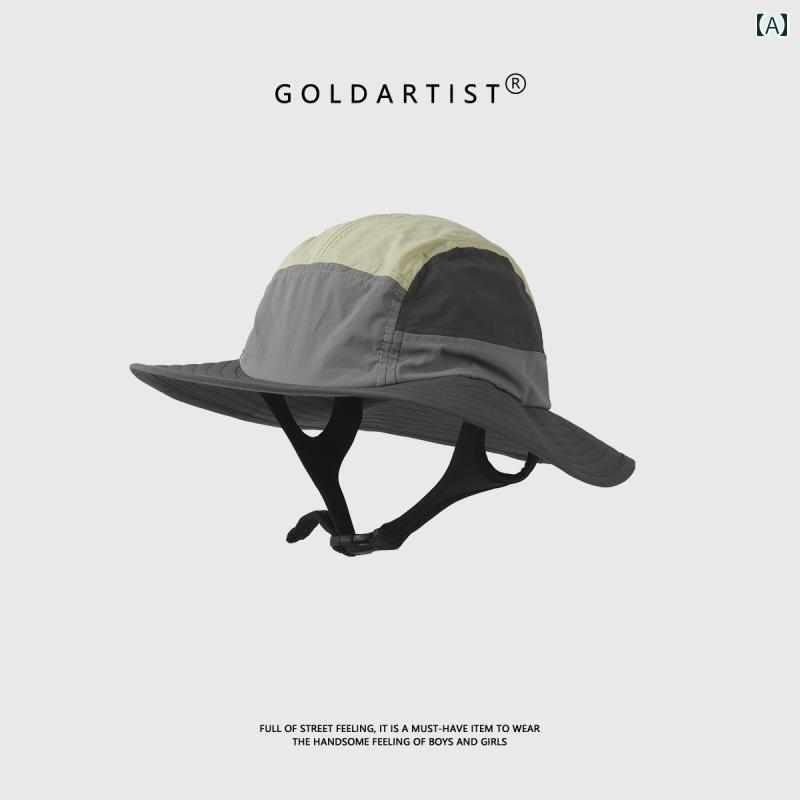 レディース 可愛い 帽子 GOLDARTIST 速 乾性 サーフ ハット シーサイド アンチ UV 日焼け 防止 帽子 メンズ アウトドア 乗馬 漁師 帽子
