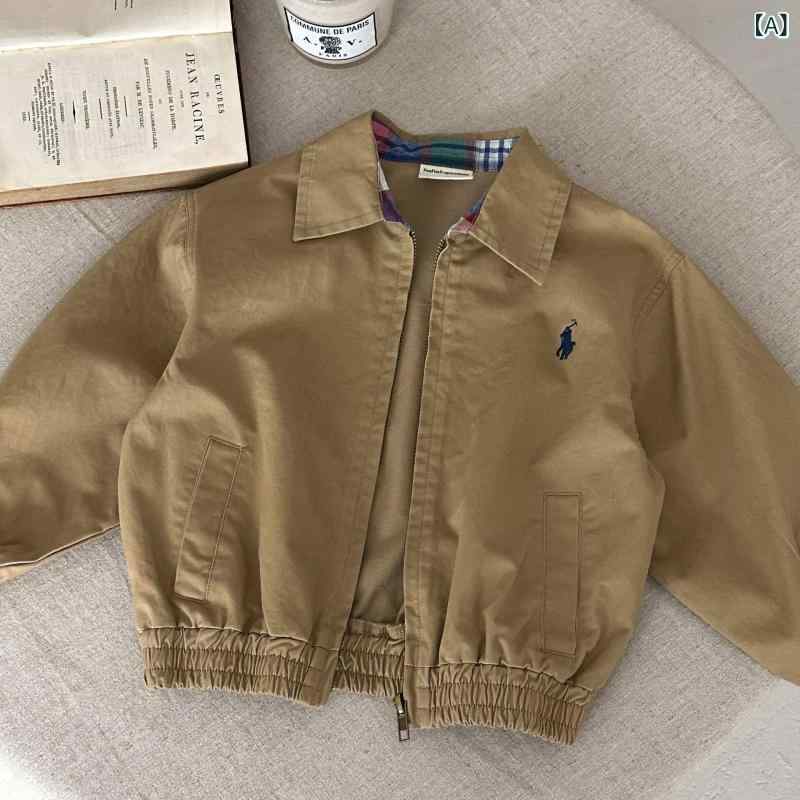 子供用 デニムシャツ 新しい 子供用 デニムジャケット 2025 ボーイズ ジャケット 韓国 風 服 子供用 ラペル アウター 春秋 スタイル
