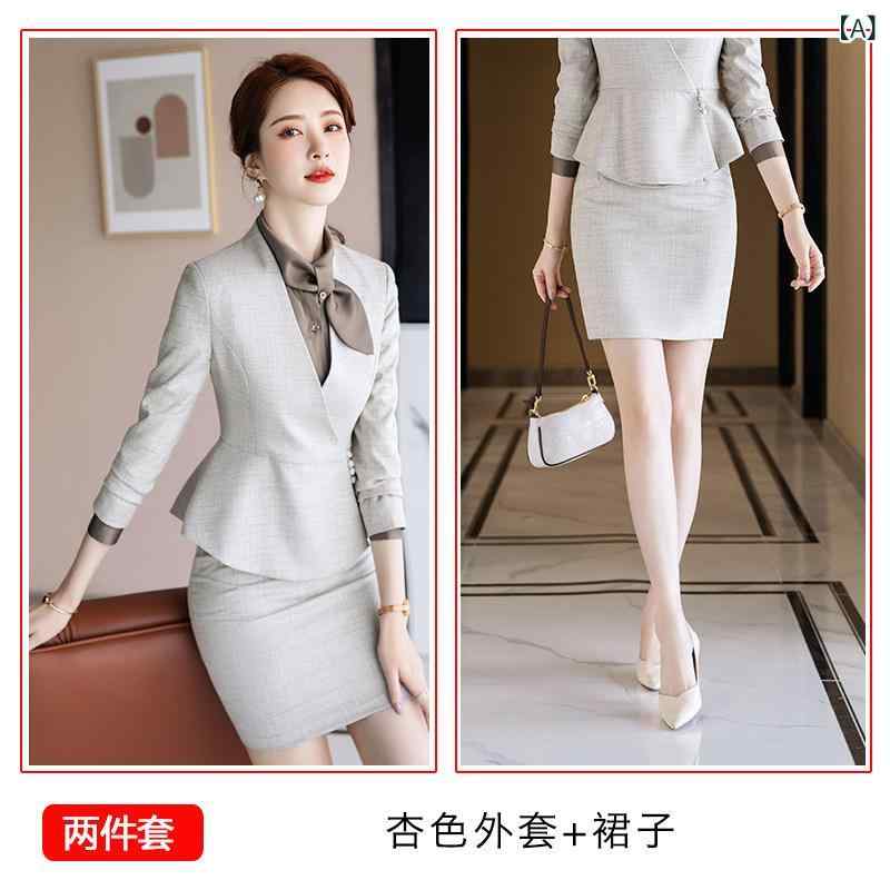 美容院 美容 師 作業 服 レディース プロフェッショナルな 服装、 女神のような、 長袖、 美容院の フロント、 おしゃれな ホテルの マネージャー、 営業 所、 宝石 店の 仕事 着｜SEIYUショップ 8,272円